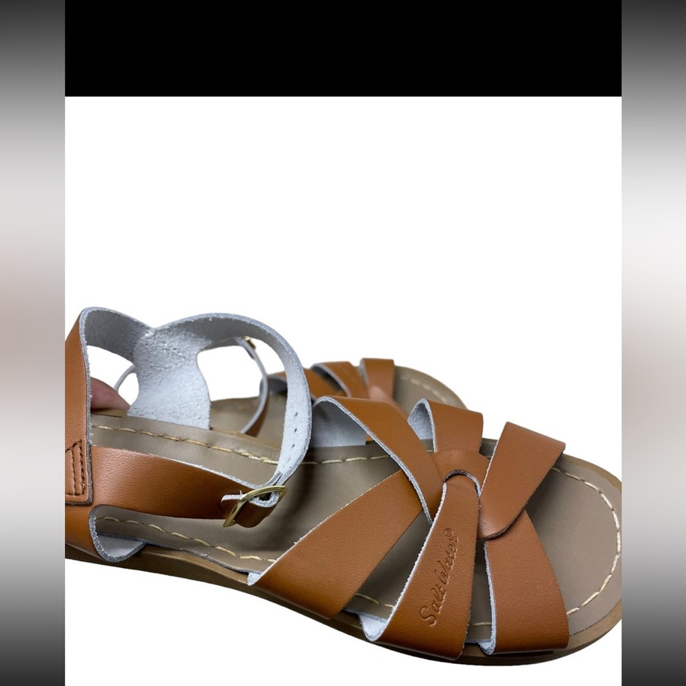 Salt Water Leather Strappy Fishermen by Holy Brown The Original Size 7